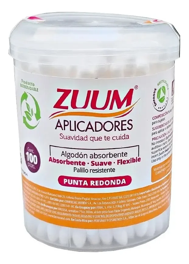 Cotonetes 100 Peças Zuum Cotonetes Econômicos