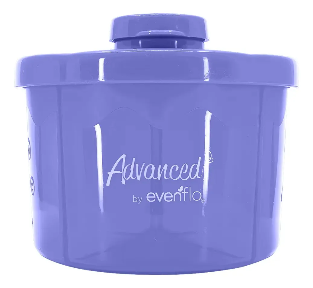 Dispensador de leite violeta Evenflo 5716 Advanced de 4 compartimentos