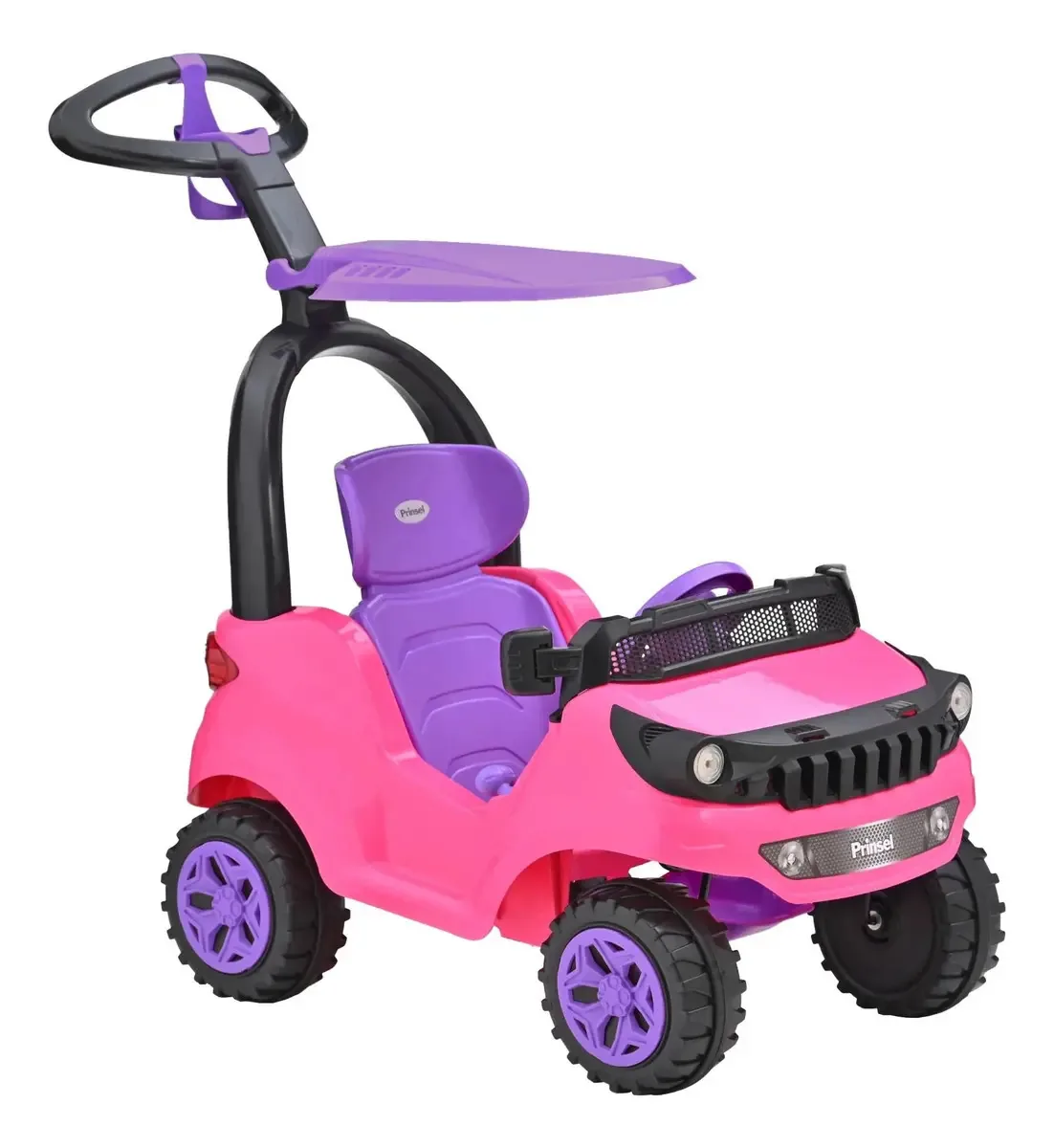 Montável reclinável para crianças Prinsel Push Car Adventure Max - rosa