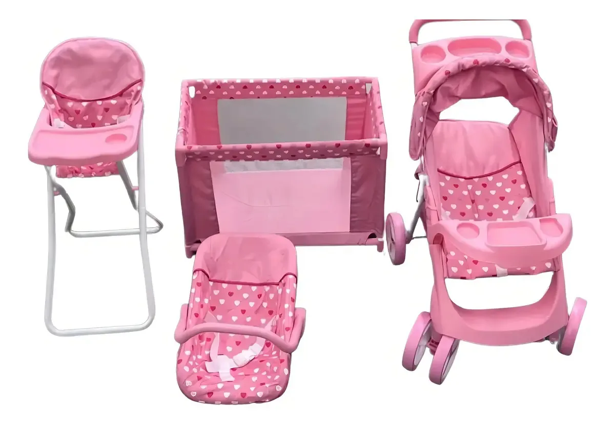 Conjunto de carrinhos de passeio Combo Doll Stroller