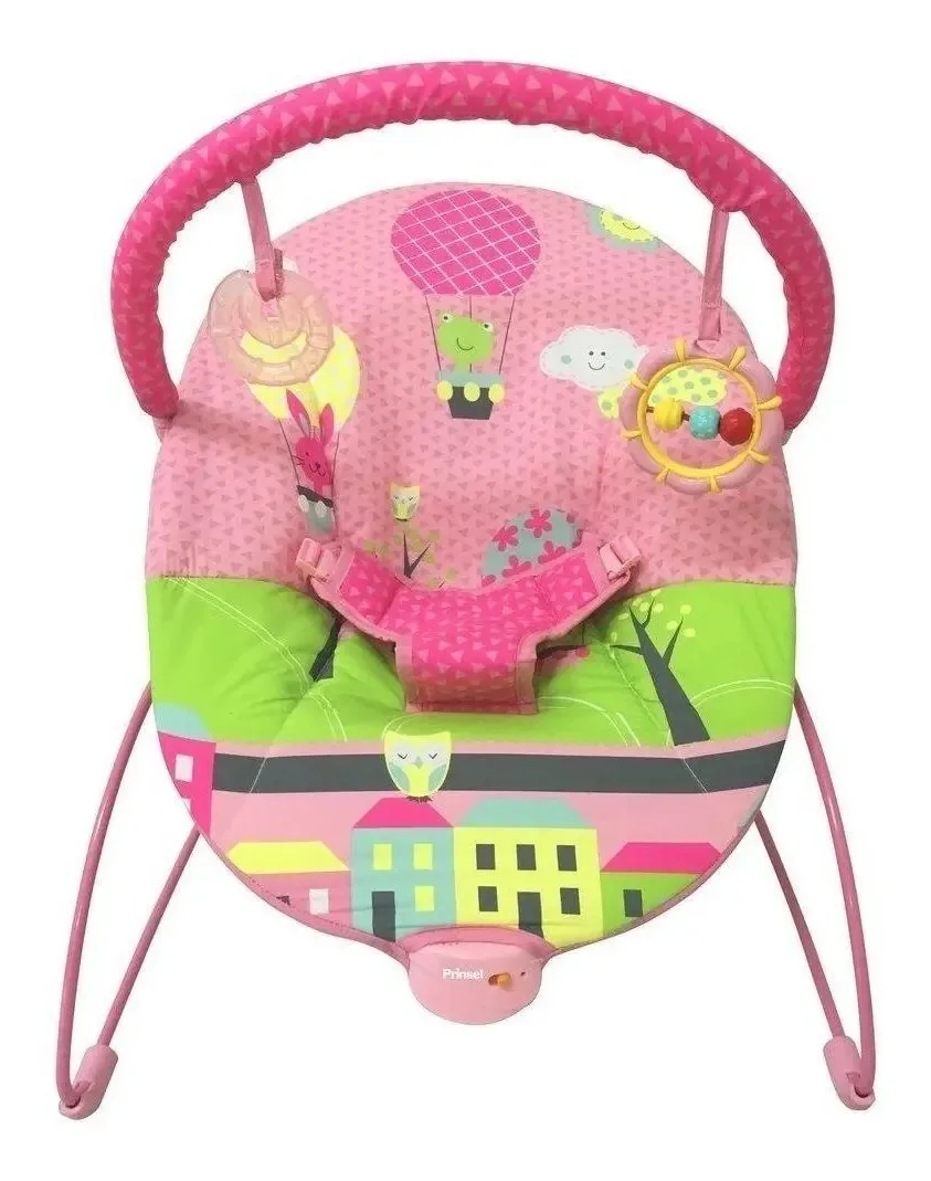 Cadeira de balanço para bebê Prinsel 8512 8512 rosa