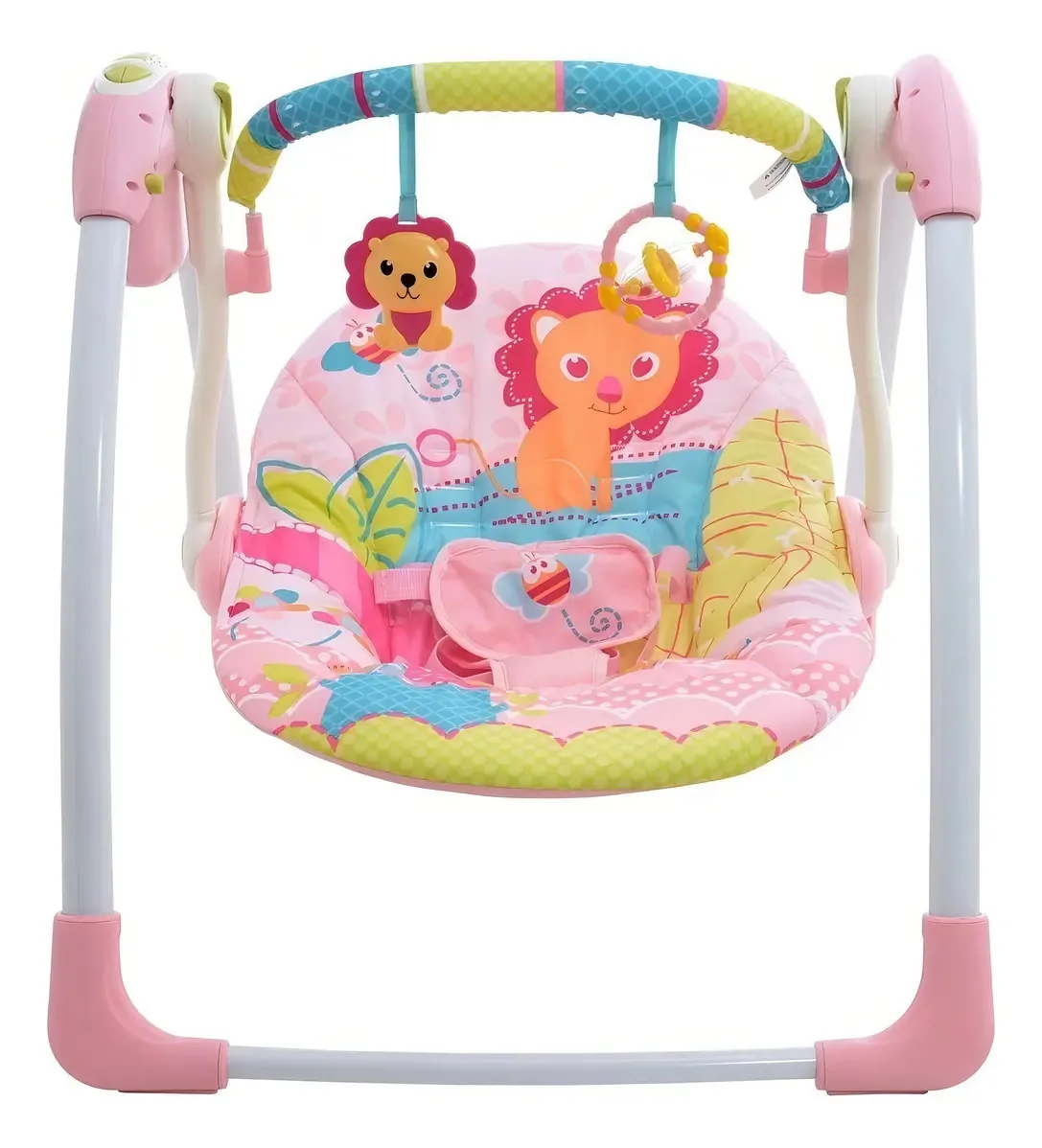 Cadeira de balanço para bebês Prinsel Mimo 8515 rosa