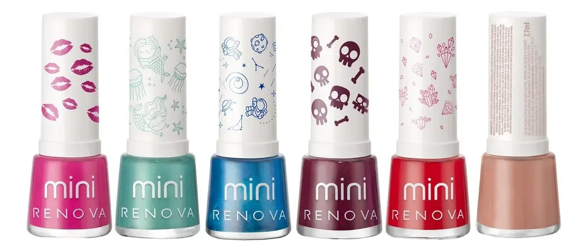 Renova | Mini kit de esmaltes com 6 esmaltes, cada gama de cores 2