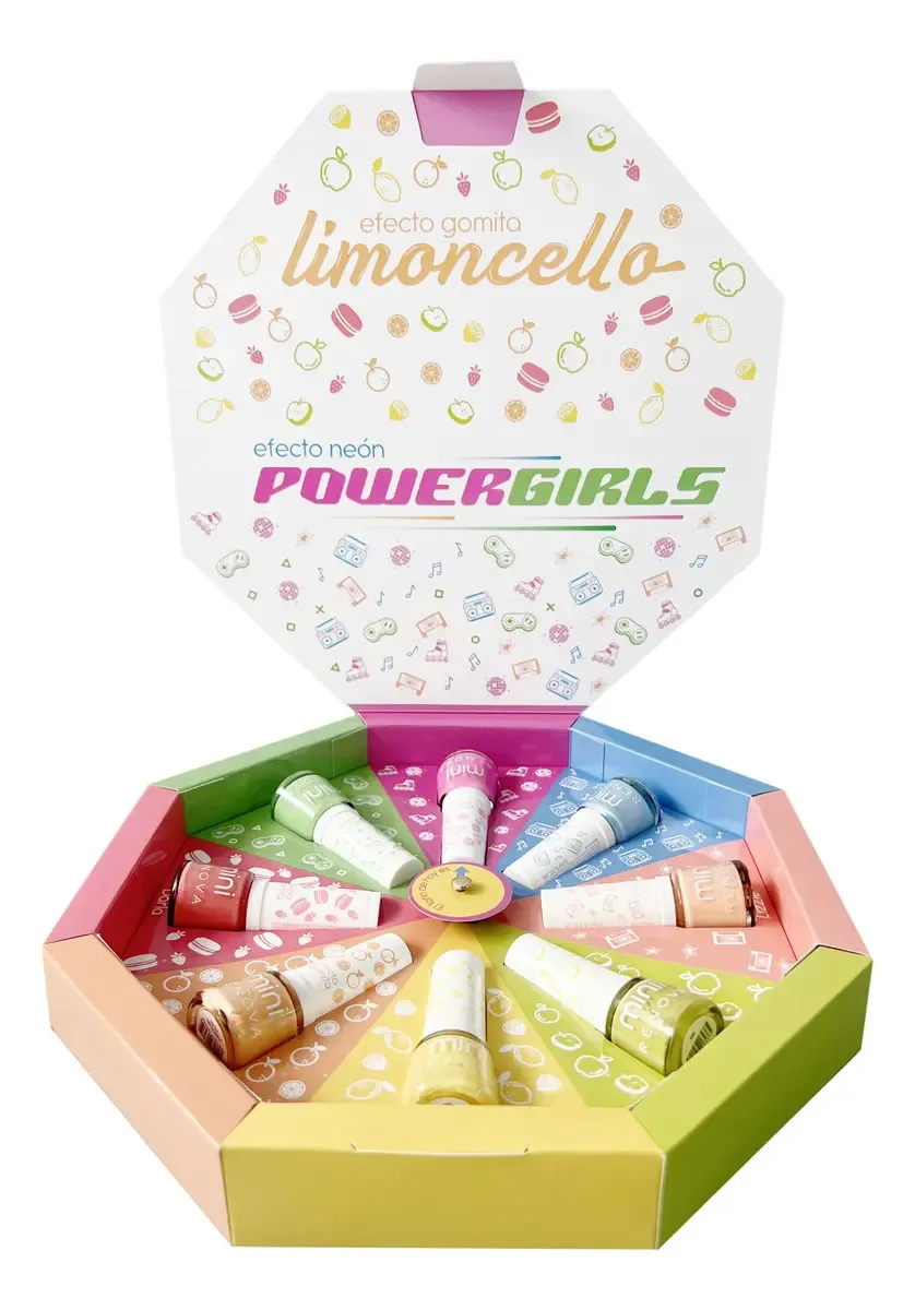 Kit de esmaltes Mini Renova, 8 tons diferentes