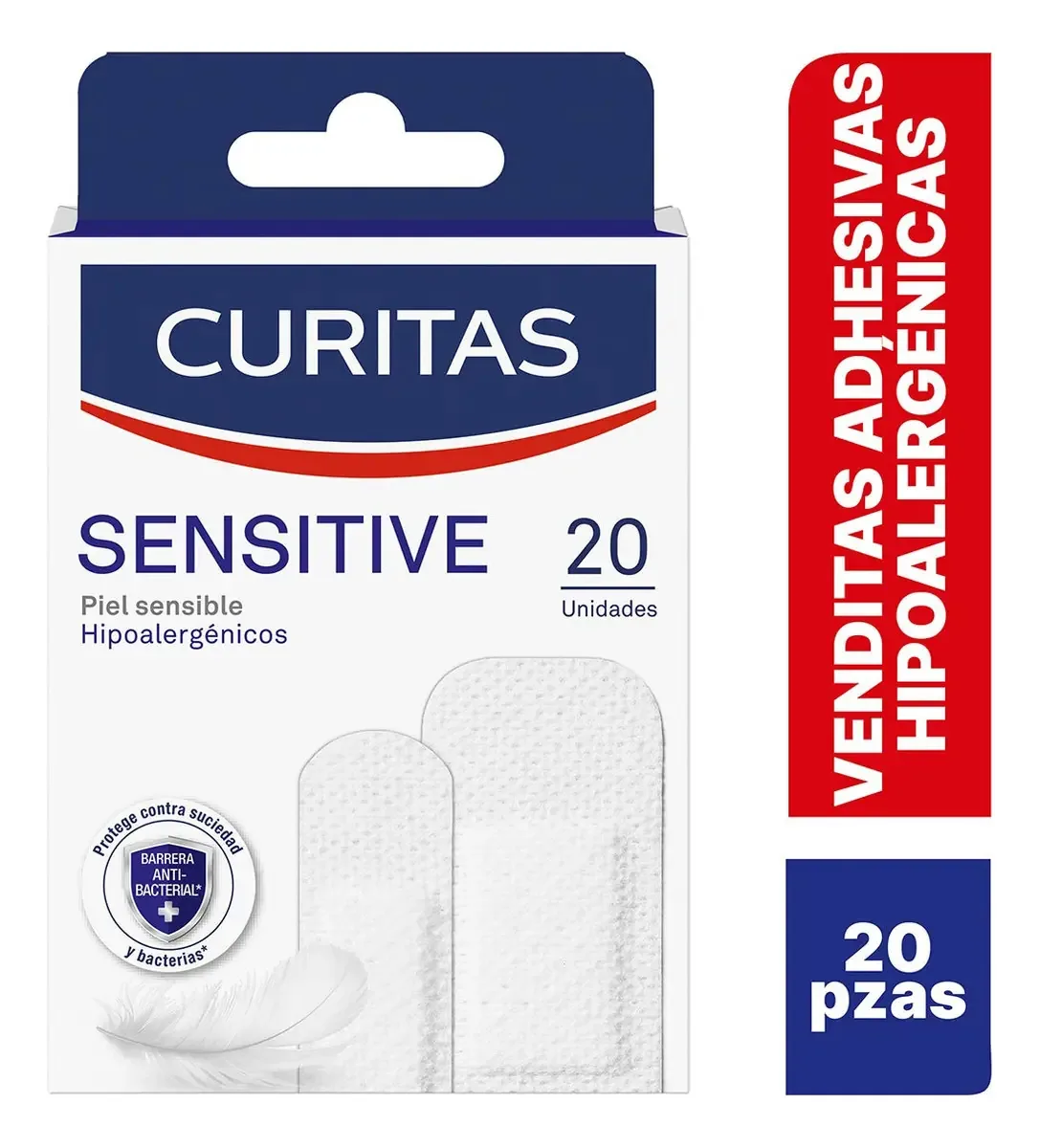 Bandagens Adesivas Band-Aids Sensíveis 20 Unidades