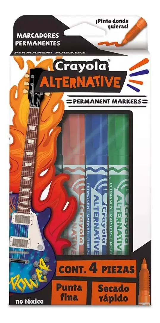 Casacos permanentes alternativos Crayola C/4 peças