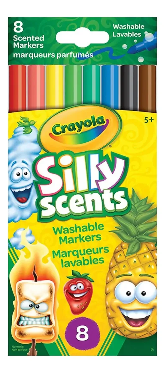 Casacos perfumados Crayola 8 Super Tips Sillyscents