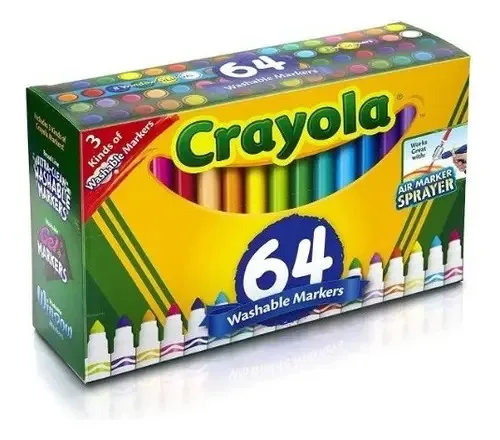 Casacos de gel de janela laváveis com ponta grossa Crayola 64