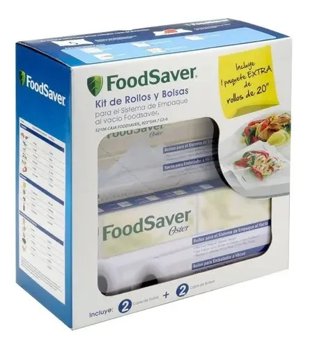 Kit Oster Foodsaver de 44 sacos e 6 rolos