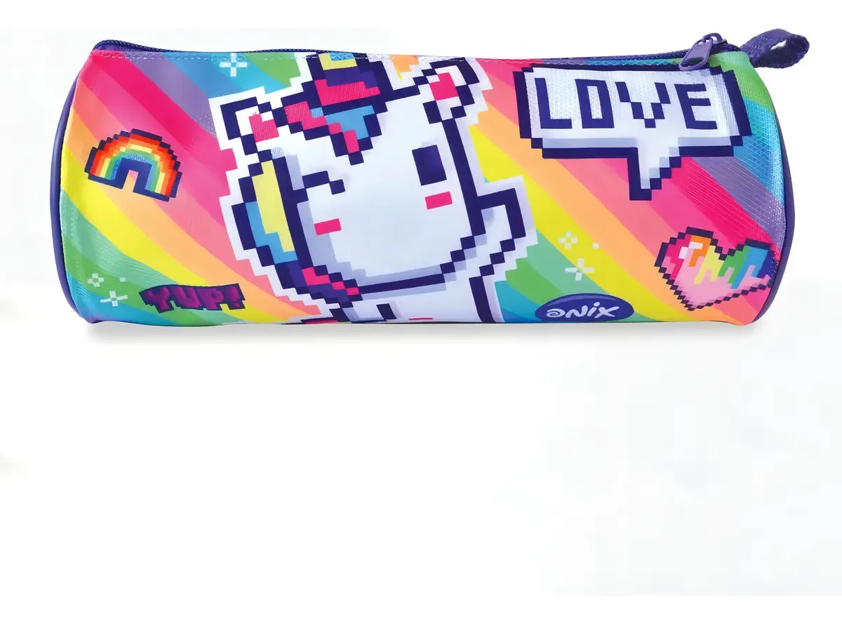 Estojo para canetas escolares Onix Cylinder Kawaii Danpex Color Yup Love