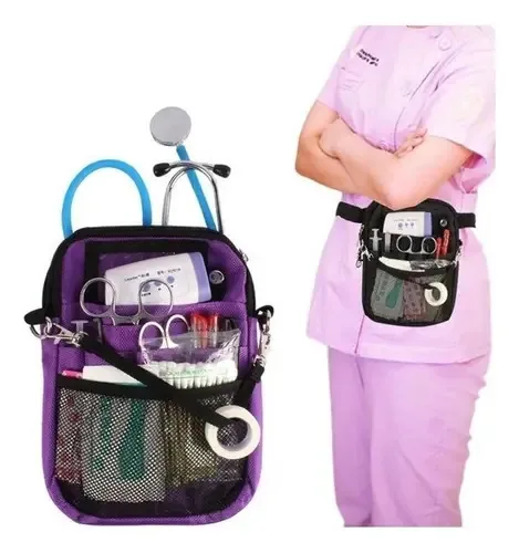 Kit de ferramentas de enfermagem multiuso para cintura, azul escuro