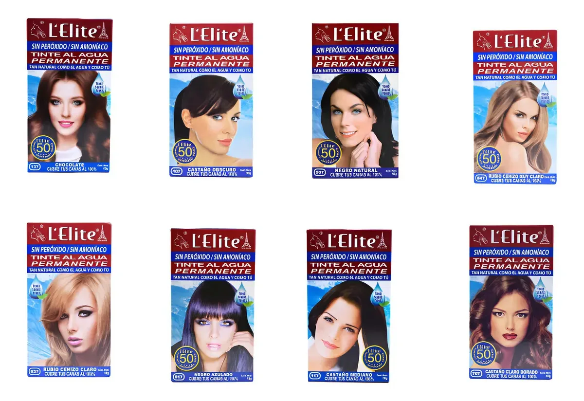 Tinte L Elite 2 Unidades (rubio,castaño,negro, Otros) Tono RUBIO CENIZO OBSCURO