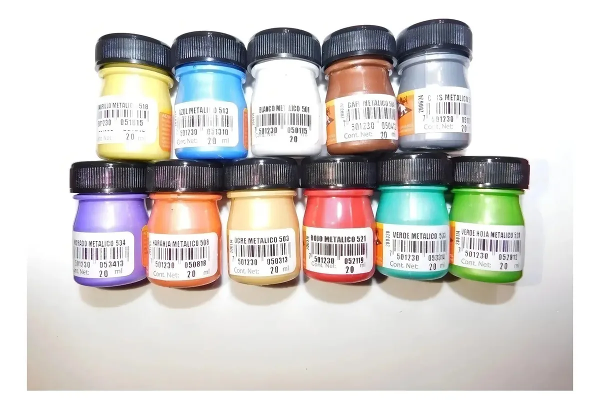 14 Tintas metálicas Politec 20ml