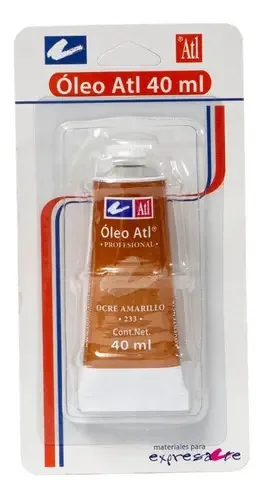 Cores de pintura artística em tubo de bolha Oleo Atl T-14 para escolher a cor amarelo ocre nº 233