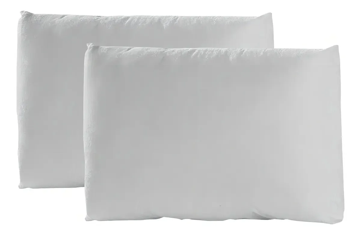 2 travesseiros antiácaros impermeáveis padrão Concord White