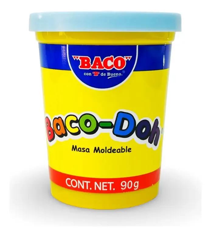 Massa Moldável Baco-doh 90gr Baco Azul Claro