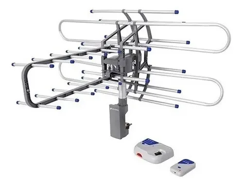 Antena de TV digital externa giratória HD com controle UHF