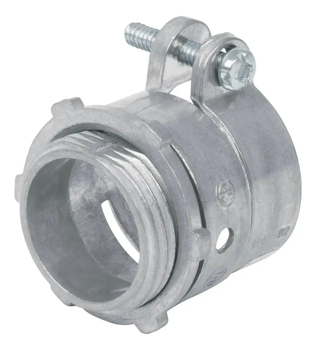 Conector de tubo flexível reto Volteck de 1'