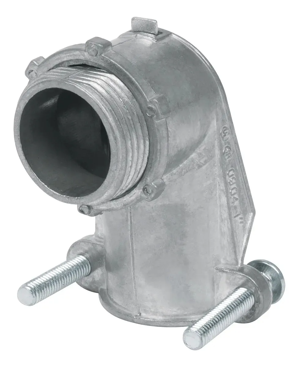 Conector Curvo 1in Para Tubo Flexible Metálico Volteck
