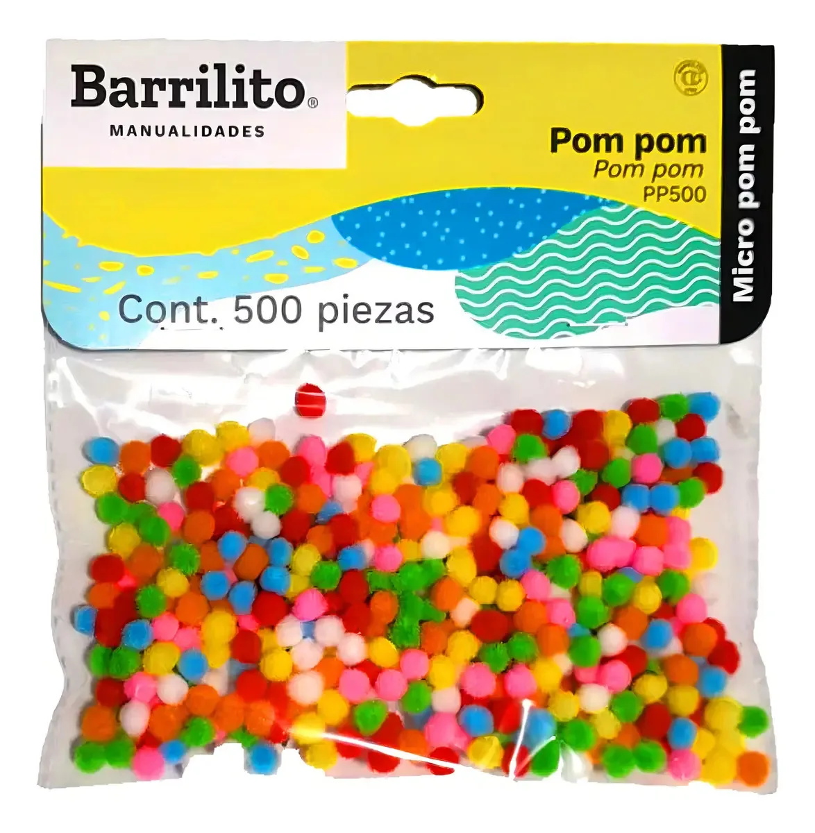 Barril Pom Pom P500 Micro de 5 mm, saco de 100 unidades