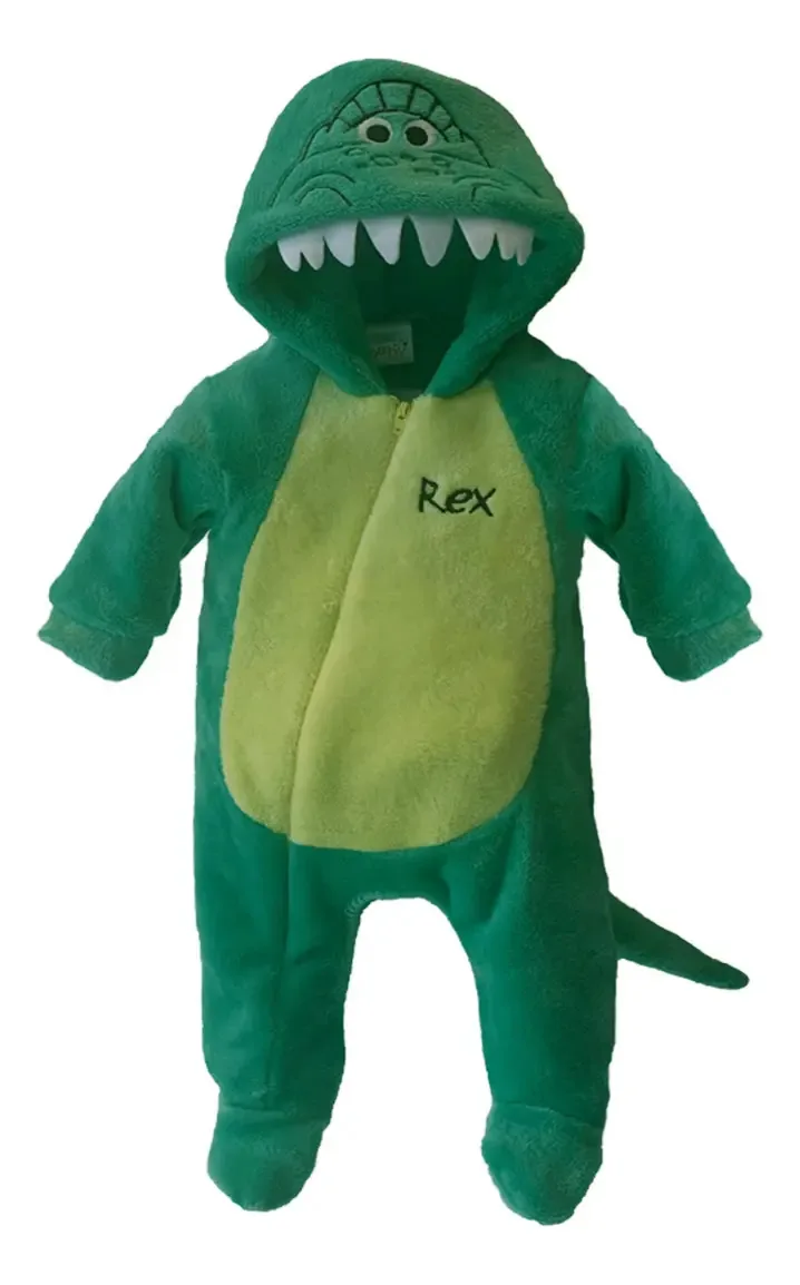 Conjunto de 3 macacões Disney Rex, Stitch e Mike