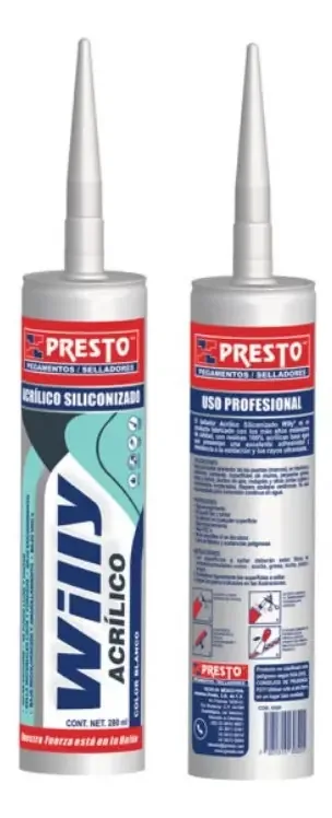 Acrílico siliconizado Willy T-280 Ml