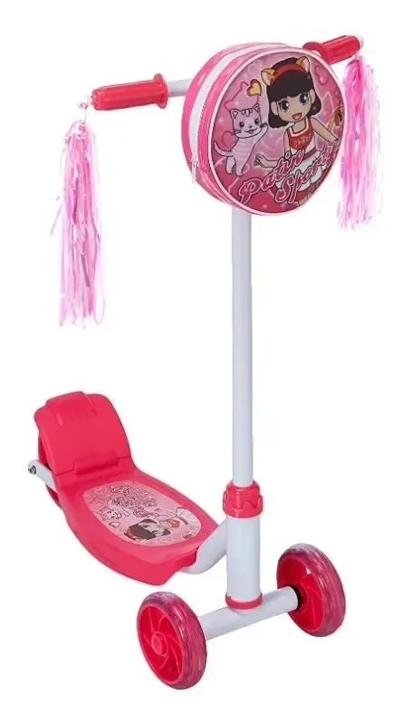 Brinquedo esportivo Patin para crianças Mod My-5301 cor rosa
