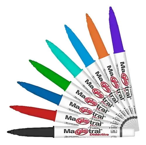 Marcadores de quadro branco de ensino finos C 8