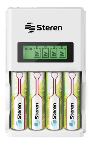 Carregador de pilhas Steren CRG-200 - 127/220V entrada