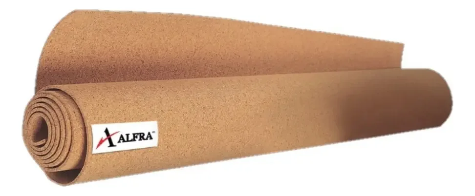 Rolo de cortiça flexível Alfra Natural de 60 x 125 cm