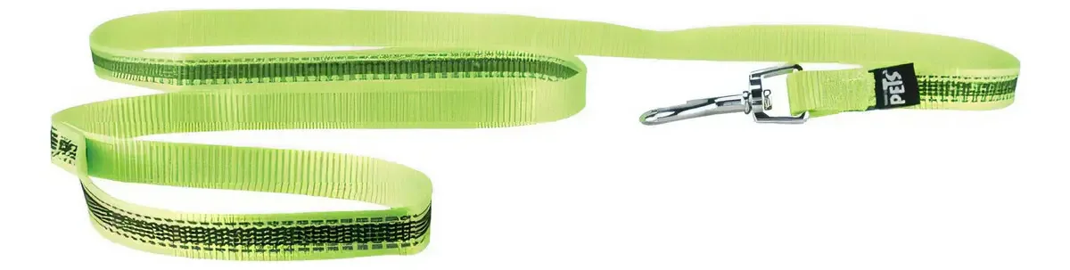 Bandas refletivas Ultra Grip Dog Leash, cores Ch, cor verde