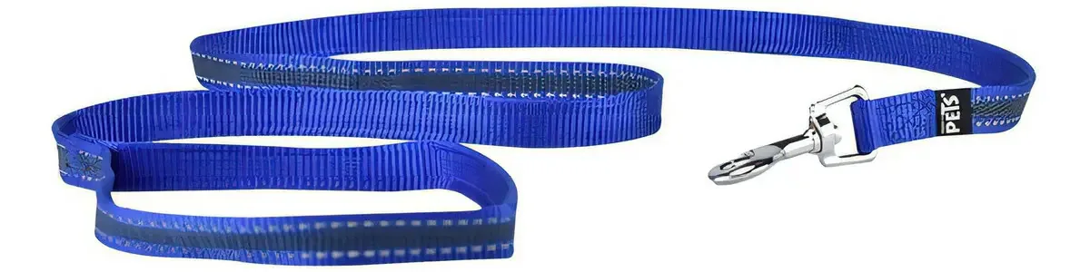 Bandas refletivas Ultra Grip Dog Leash, cores Ch, cor azul