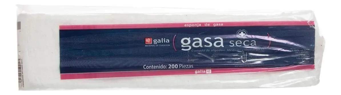 Gaze Não Estéril 7x5cm - 200 Peças - Galia