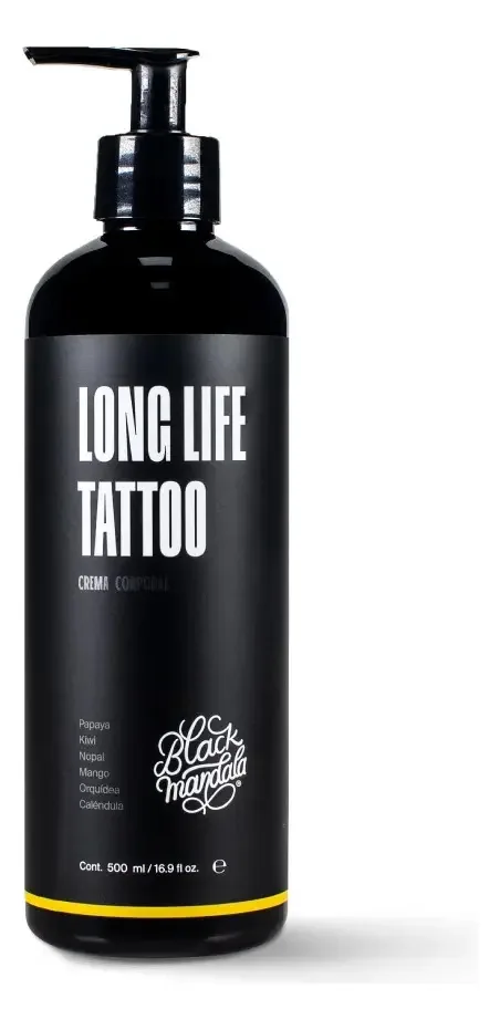 Creme corporal Long Life Black Mandala Tattoo 500ml