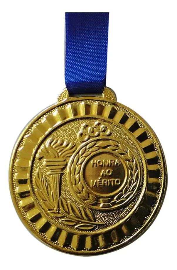 Medalha Gedeval 45mm Ouro Com Fita Única