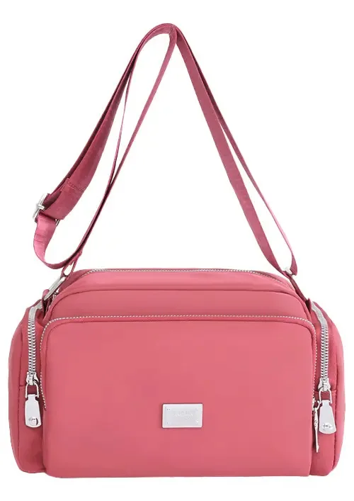 Bolsa de ombro grande tiracolo de moda feminina, bolsas de ombro rosa escuro
