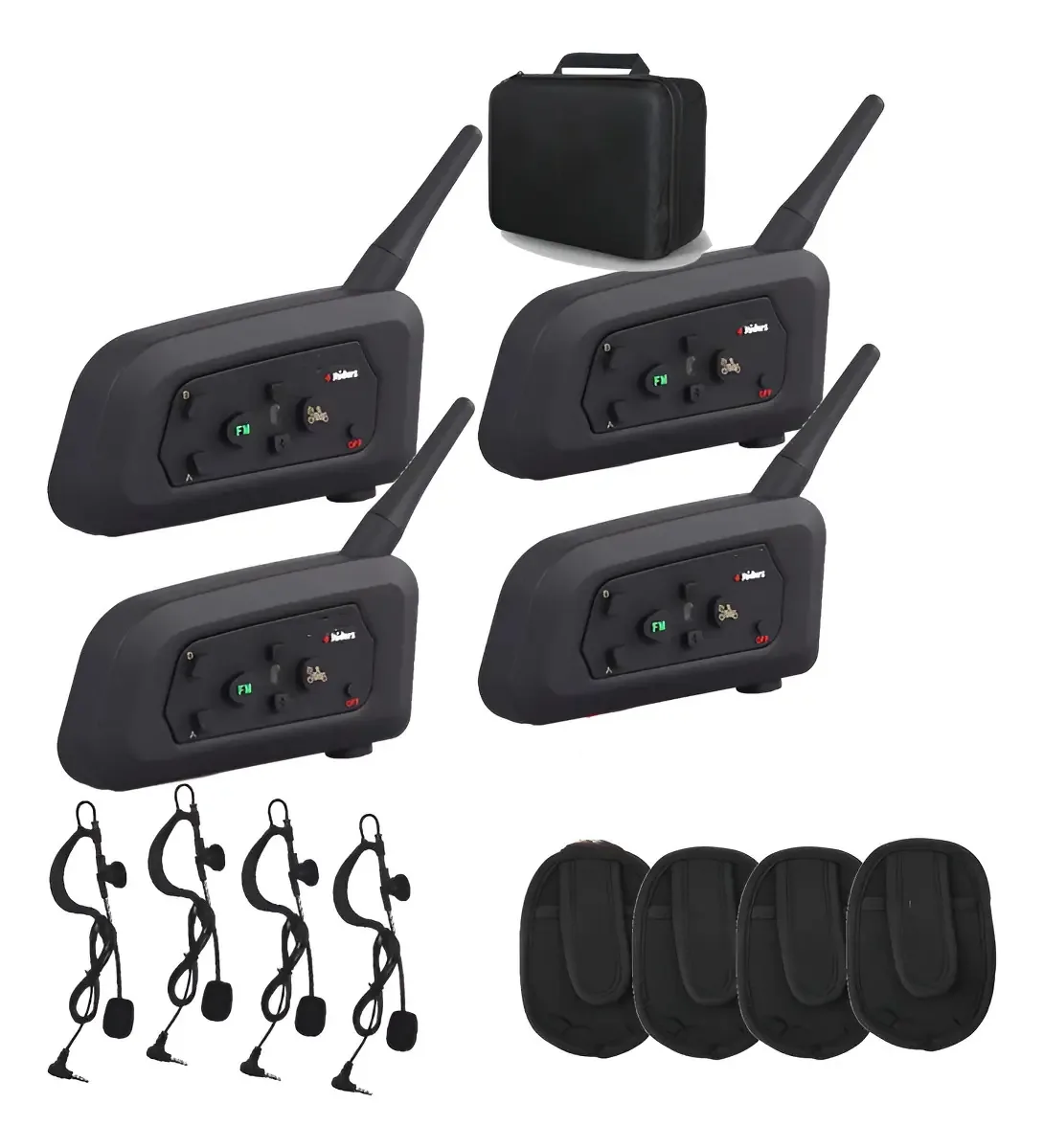 Fones de ouvido GJ//V4c Intercom para árbitros