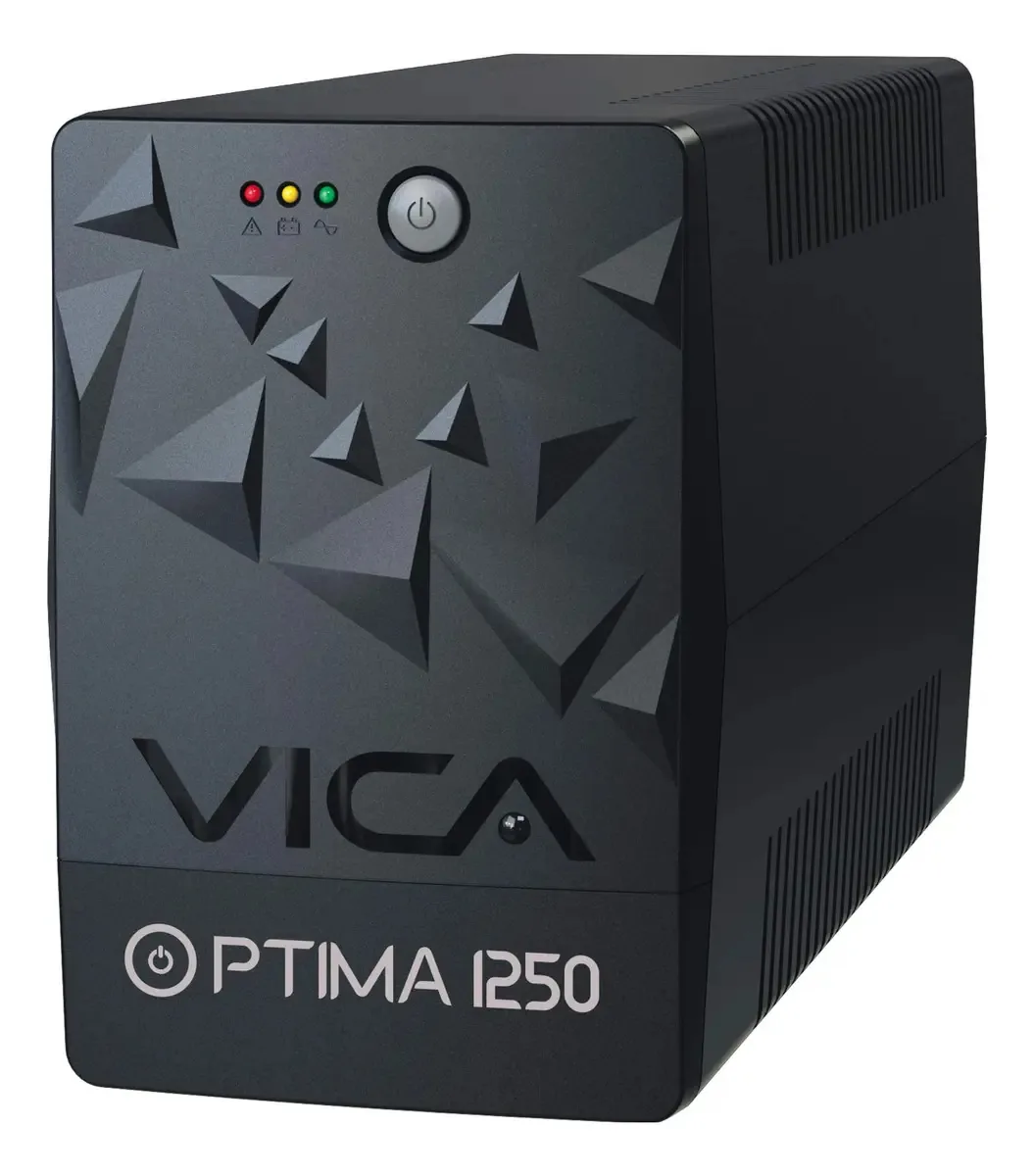 Vica Optima 1250, No Break com Regulador Integrado, Cor Preta