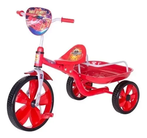 Triciclo de carga vermelho