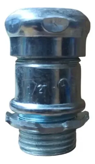 80 unidades Conector de compressão para tubo EMT de 1/2 aço