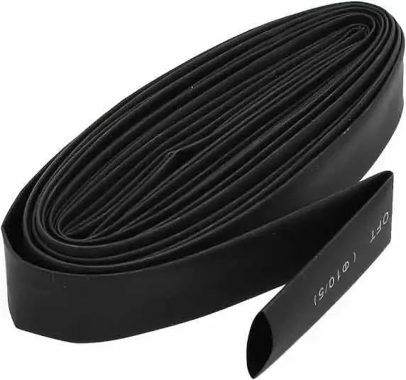 Rolo termocontrátil isolante Thermofit Thermofit 13 mm preto 25 mts