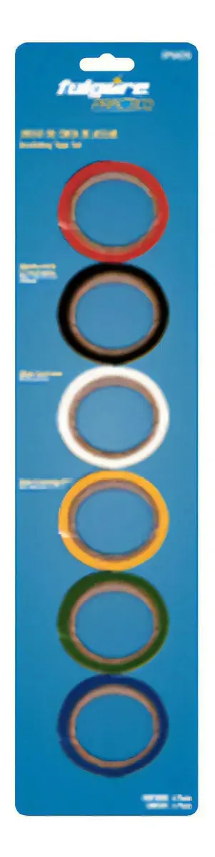 Conjunto de 6 fitas isolantes de PVC de 6 Mts Fp0020 Fulgore