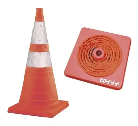 Cone de sinalização Toolcraft TC5258 laranja