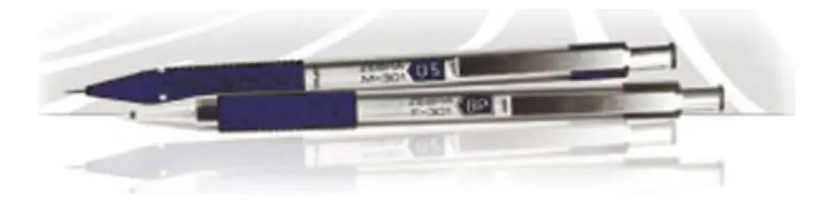 Conjunto de canetas e esferográficas Zebra m/F 301 Blue 5001 /vc