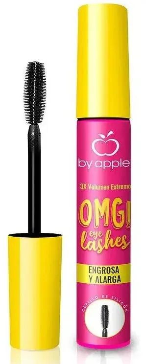 Cílios de olhos Rímel para cílios de olhos Omg Black da Apple Color engrossa e alonga