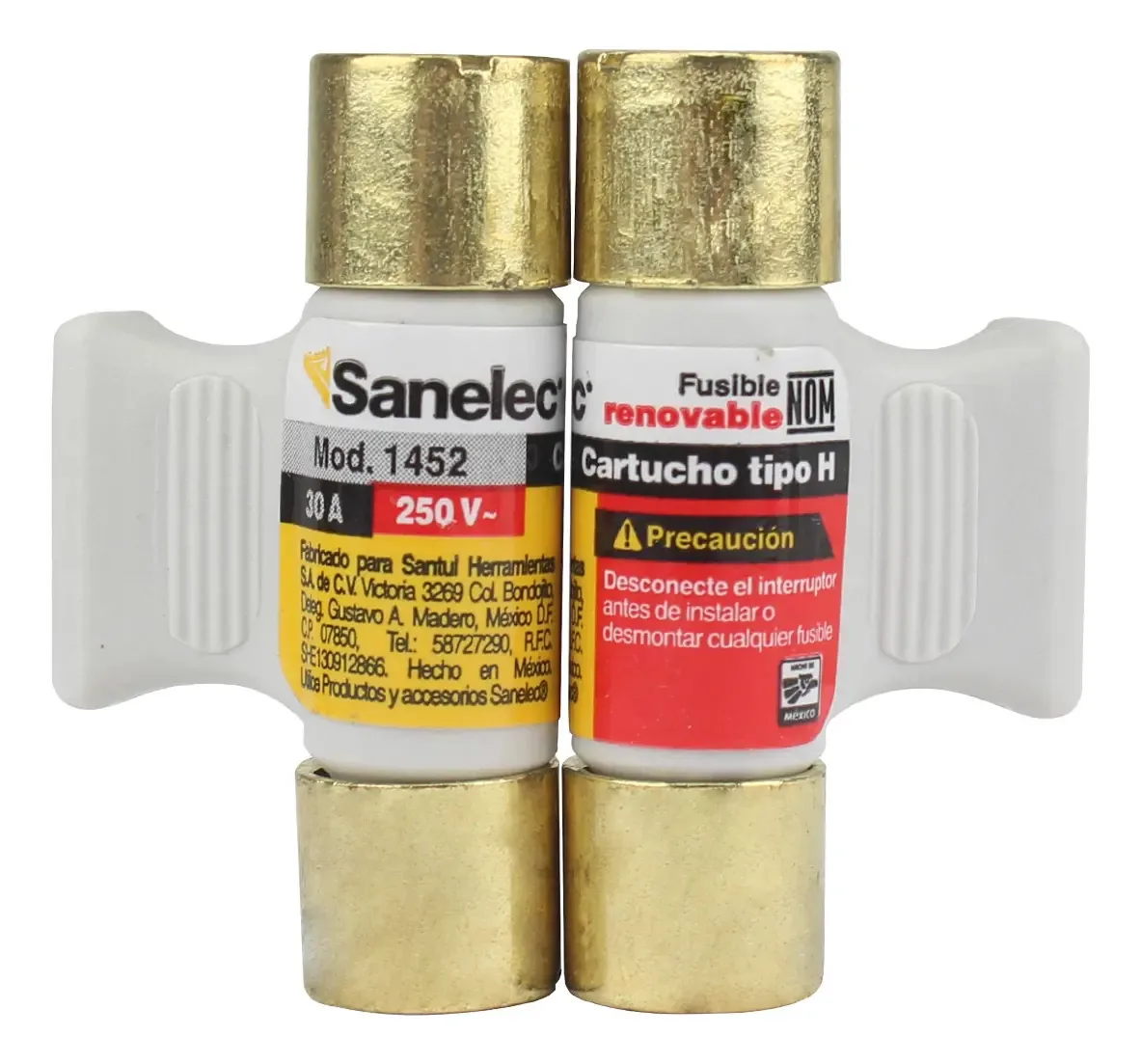 Fusível renovável Sanelec tipo H 30a com alça