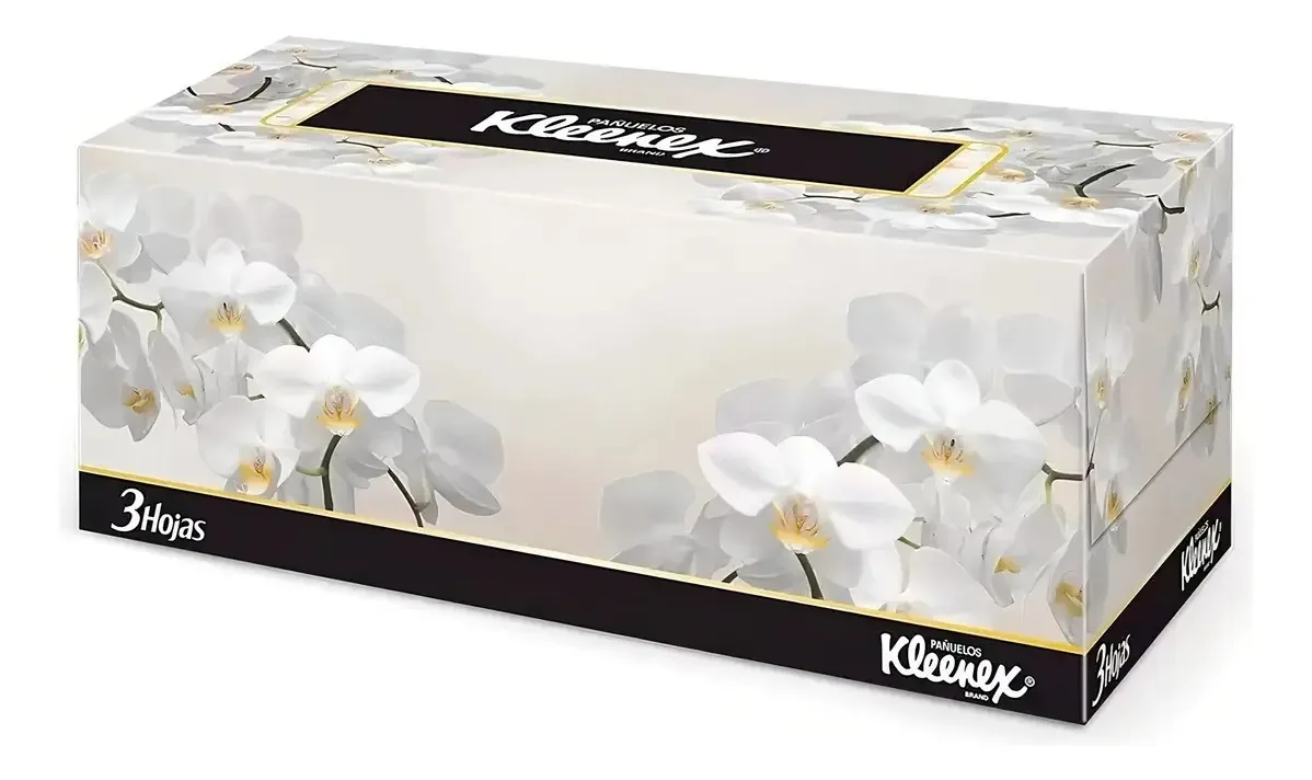 Caixa De Lenços Descartáveis Kleenex Tripla Folha 100uds