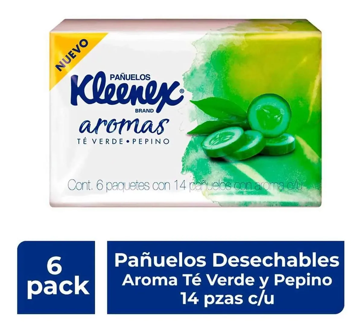 Lenços Kleenex Red Fruit Scent, pacote de 6 com 14 unidades