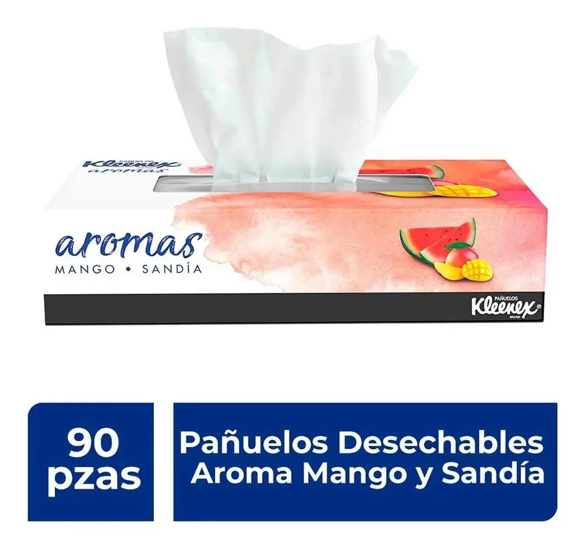 Lenços Descartáveis Kleenex Aroma Manga Melancia 90 Peças