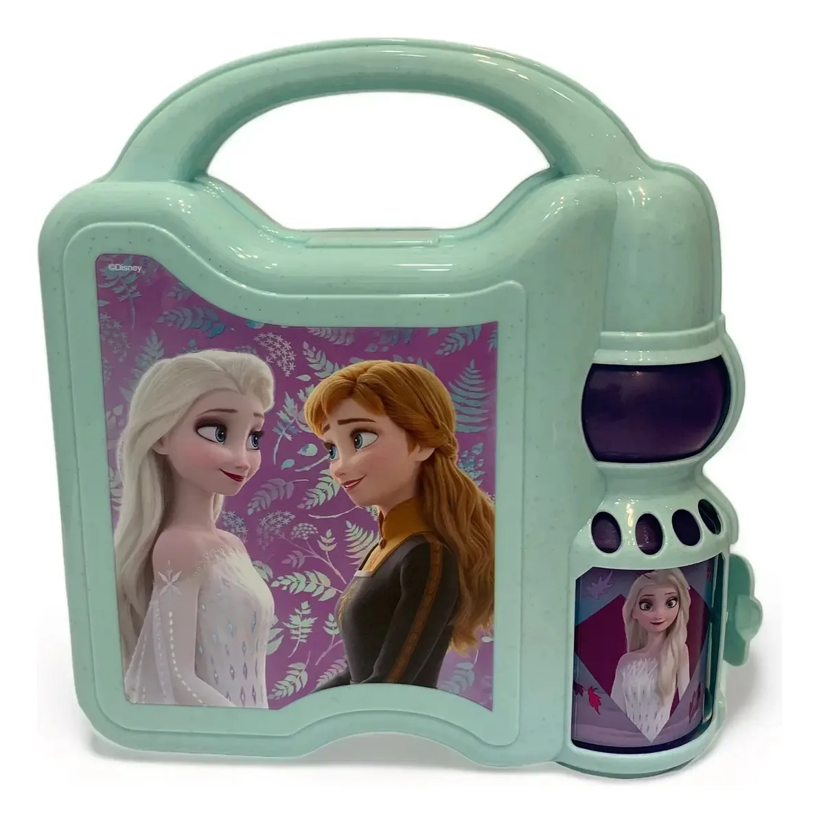 Lancheira Com Garrafa De Frozen